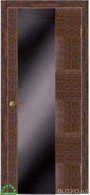 Межкомнатная дверь Зодчий "Куба", цв. Зебрано, ПО, ШПОН