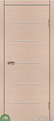 Межкомнатная дверь Зодчий "Комфорт 5", с молдингами, шпон натуральный