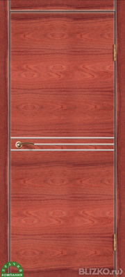 Межкомнатная дверь Зодчий "Комфорт 6", с молдингами, шпон натуральный