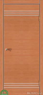 Межкомнатная дверь Зодчий "Комфорт 8", с молдингами, шпон натуральный