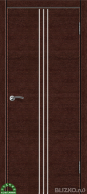 Межкомнатная дверь Зодчий "Комфорт 9", с молдингами, шпон натуральный