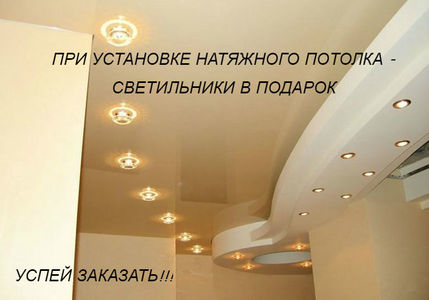Потолки светильники в подарок 489