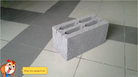 Блок стеновой 50% керамзита М-50 4-пустотный 190x188x390
