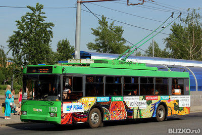Размещение рекламы в троллейбусе №5
