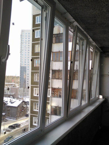Остекление балкона прямого, алюминевый 6 метров с монтажом, Provedal