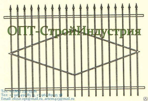 Металлическое ограждение (секция)