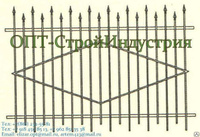 Металлическая заборная секция
