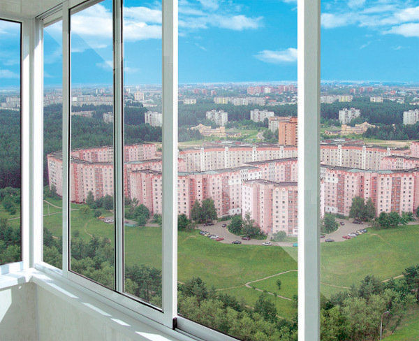 Раздвижные окна на балкон от компании КУБАНЬСТРОЙ  в городе Краснодар