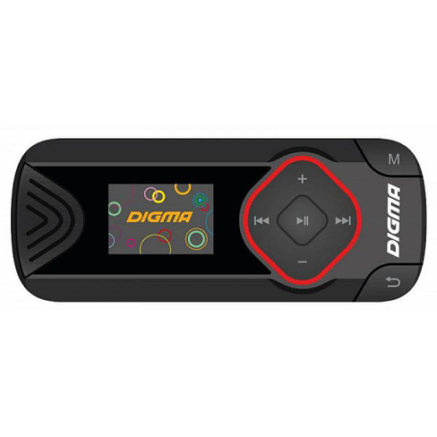 Цифровой плеер Digma R3 8Gb, FM, 0.8", черный
