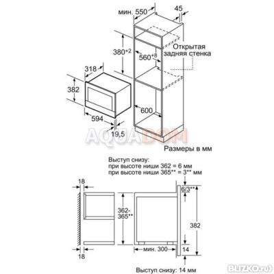 Bosch bfl554mb0 схема встраивания