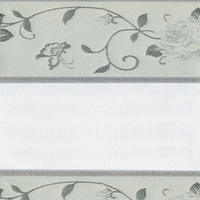Ткань рулонная зебра ОРНАМЕНТ 7013 серебро