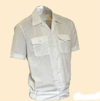 Ткань сорочечная полиэфирновискозная 1010 УИС белый, серый