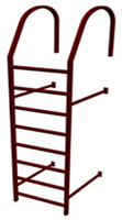 Лестница стеновая 3м в комплекте с крепежом*
