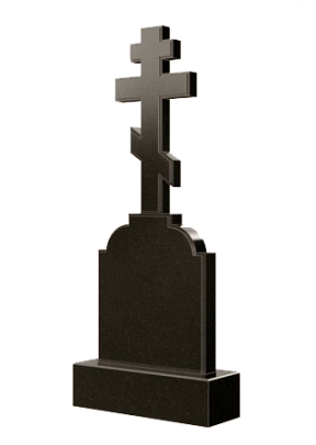 Памятник с крестом 1000х600х80 мм