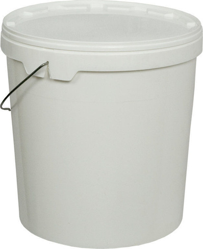 Ведро пластиковое 11 литров с крышкой для хранения сыпучих продуктов