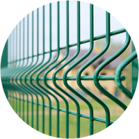 Забор 3Д Grand Line из панелей Medium 2.03х2.5 м, зеленый RAL 6005 GL