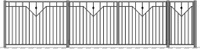 Металлический забор для ТСЖ, высота 2м под ключ