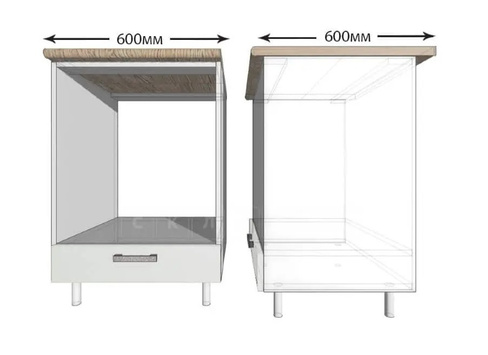 Кухонный шкаф под встраиваемую духовку Гинза ШНД60