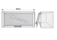 Кухонный навесной шкаф со стеклом газовка Гинза ШВГС80