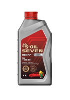 Масло моторное S-OIL 7 RED #7 SN 10W30 1л, синтетика