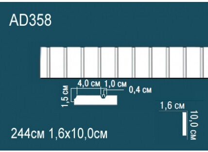 Молдинги гладкие Перфект AD358