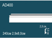 Молдинги гладкие Перфект AD400