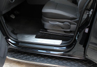 Накладки на внутренние пороги Omsa 4 шт, сталь VW Amarok 2010+