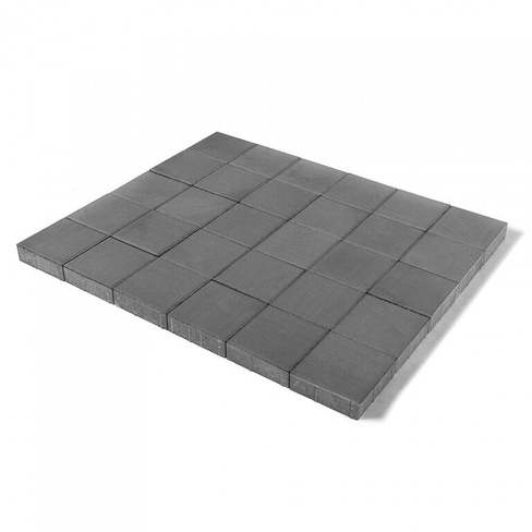 Тротуарная плитка Braer Лувр серый 200х200х60 мм