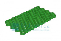 Решетка газонная Eco Standart РГ 70.40.3.2 пластиковая зеленая