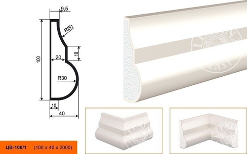 Молдинг ЦВ - 100/1