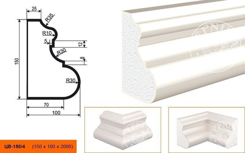 Молдинг ЦВ - 150/4