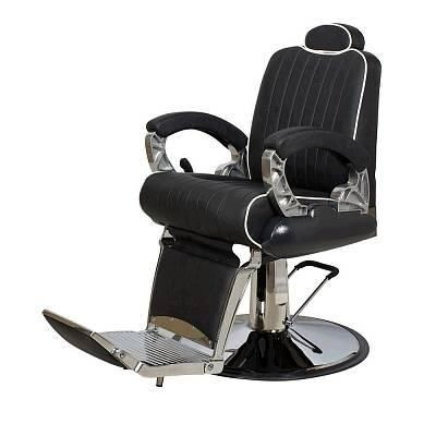Парикмахерское кресло мужское Барбер МД-8771 Черный