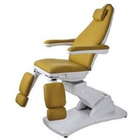 Педикюрное кресло с электроприводом, желтое