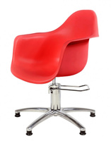 Парикмахерское кресло "Рэй" красное, гидравлическое