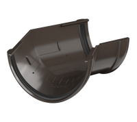 ТН ПВХ угол желоба 135° 125 Ø (RAL 8019)
