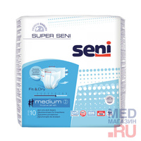 Подгузники для взрослых SUPER SENI 10 шт, Extra Large Seni