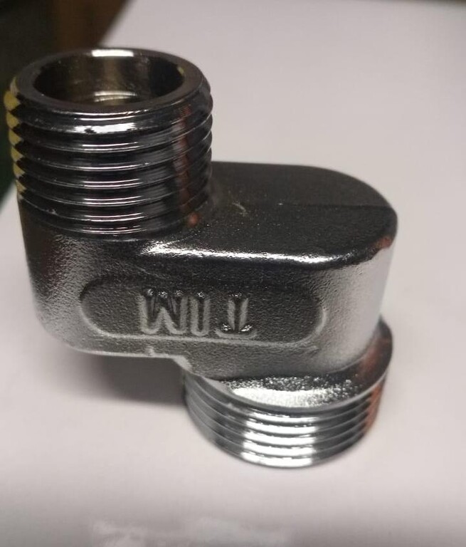 Эксцентрический переходник никелированный 3/4" х 1/2" ш/ш - 30 мм, TIM ...