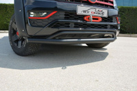 Передняя защита Vegas D76/42 мм черная Omsa сталь VW Amarok 2010-2016