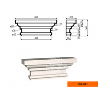 Пилястра ПЛВ - 600/1 (капитель)