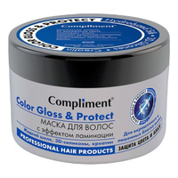 Маска для волос Color Gloss с эффектом ламинации, 500 мл, Compliment COMPLIMENT