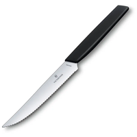 VICTORINOX Нож для стейка и пиццы Swiss Modern, 12 см черный 1 1 посеребрение