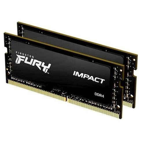 Оперативная память Kingston FURY Impact 64 ГБ (32 ГБ x 2 шт.) DDR4 SODIMM CL16 KF426S16IBK2/64