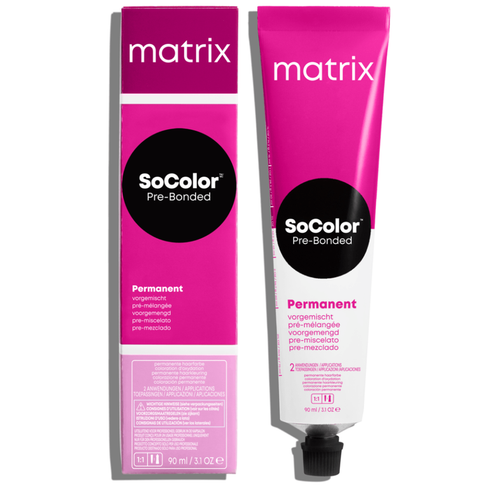 Стойкая краска SoColor Pre-Bonded (E3545700, 4NJ, шатен натуральный нефритовый, 90 мл) Matrix (США)