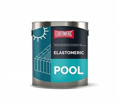 Мастика Elastomeric Pool 3 кг, синяя