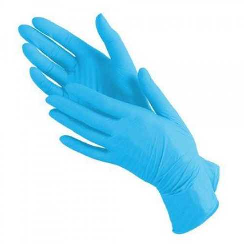 Перчатки нитрил голубые M Чистовье (Россия)