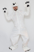 Карнавальный костюм взрослый Белый медведь размер 50-52, рост 180 см Фабрика Бока