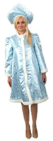 Карнавальный костюм взрослый Снегурочка модная размер 42-44 рост 164 см Фабрика Бока