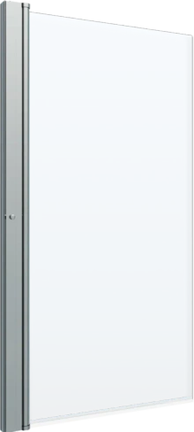 Шторка на ванну Triton Соло-Квад 75х140 профиль хром стекло прозрачное