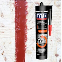 Герметик каучуковый кровельный красный Tytan Professional 310 мл TYTAN None