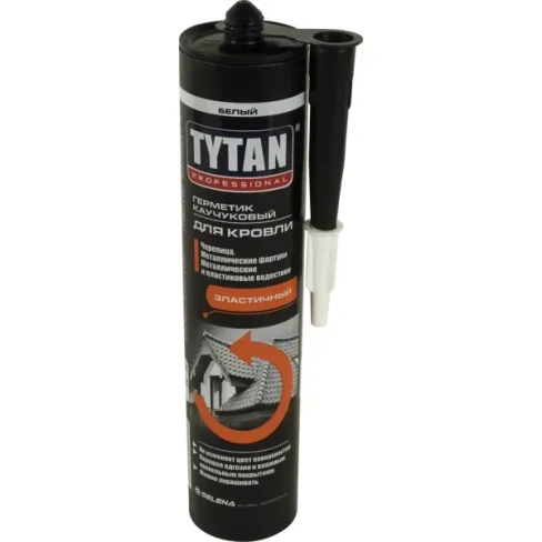 Герметик каучуковый кровельный белый Tytan Professional, 310 мл TYTAN None